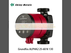 Grundfos Intelligente Zirkulationspumpe Alpha2 -25-60 N Wohnheizung Fußbodenheizung Warmwasserpumpe Energiesparend und leise