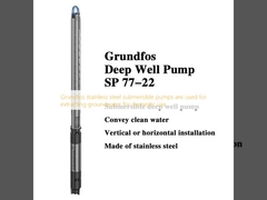 Grundfos stainless steel submersible pumps are used for extracting groundwater for domestic use